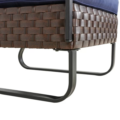 U Leg Patio Ottoman - Patio Festival - Image 2