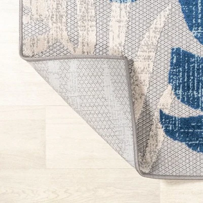 Monstera Tropical Leaf High-Low Indoor/Outdoor Area Rug - JONATHAN Y - Image 6