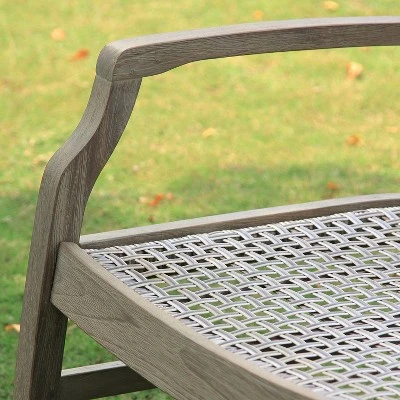 Teak Zuma Patio Sofa Gray - Cambridge Casual - Image 6