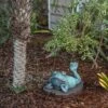 9" Magnesium Oxide Frog Laying Down Statue - Alpine Corporation