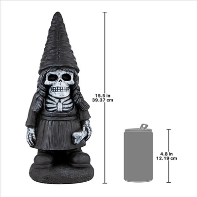 Design Toscano Midnight The Goth Zombie Mistress Garden Gnome Statue - Image 7