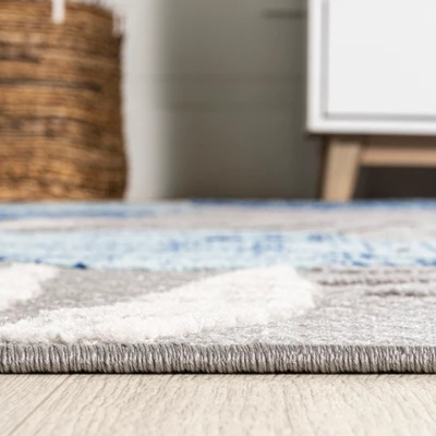 Monstera Tropical Leaf High-Low Indoor/Outdoor Area Rug - JONATHAN Y - Image 5