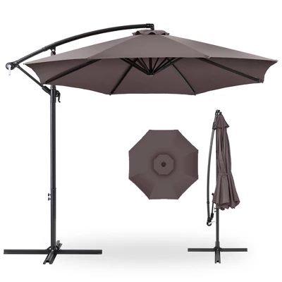 Best Choice Products 10ft Offset Hanging Outdoor Market Patio Umbrella W/ Easy Tilt Adjustment - Image 11