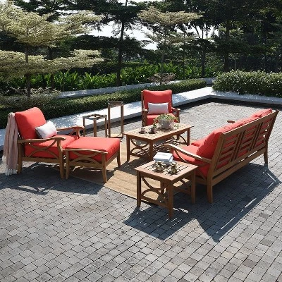 Abbington Teak Patio Side Table - Cambridge Casual - Image 3