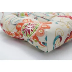 Set Of 2 Outdoor/Indoor Wicker Seat Cushions Fanfare Sonoma - Pillow Perfect