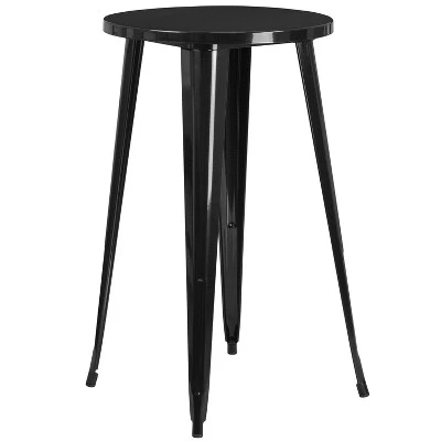 Flash Furniture Commercial Grade 24" Round Metal Indoor-Outdoor Bar Height Table - Image 6
