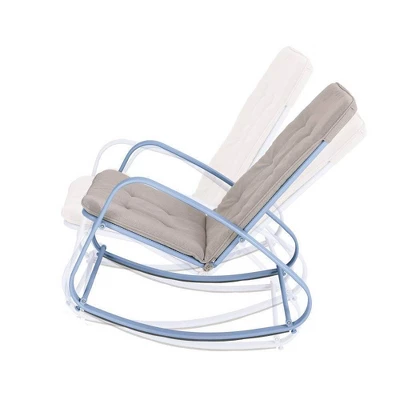 Outdoor Rocking Chair - Blue - Captiva Designs - Image 2