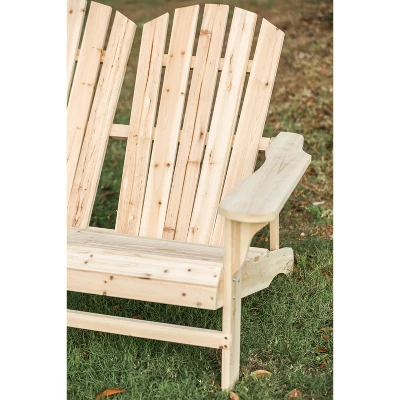 Wood Adirondack Love Seat - Patio Festival - Image 3