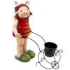 Design Toscano Polly The Lady Bug Fairy Garden Helper Statue