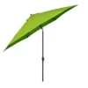 11' X 11' Aluminum Market Polyester Umbrella With Crank Lift Lime Green - Astella