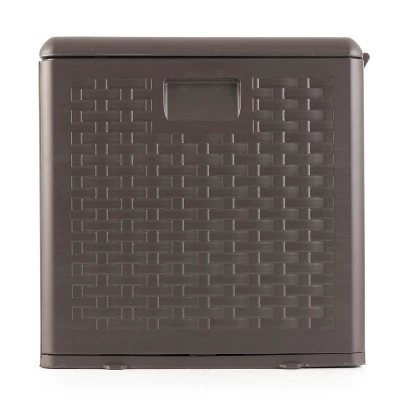 Plastic Development Group 28-Gallon Weather-Resistant Plastic Resin Outdoor Storage Patio Deck Box With Slide And Snap Assembly, Java Brown - Image 2