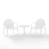 Griffith 3pc Outdoor Rocking Chair Set - White - Crosley