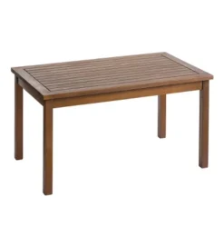 Plow & Hearth Lancaster Eucalyptus Wood Outdoor Coffee Table - Natural