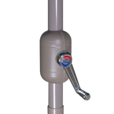 Northlight 9ft Outdoor Patio Market Umbrella With Hand Crank And Tilt - Taupe - Image 7