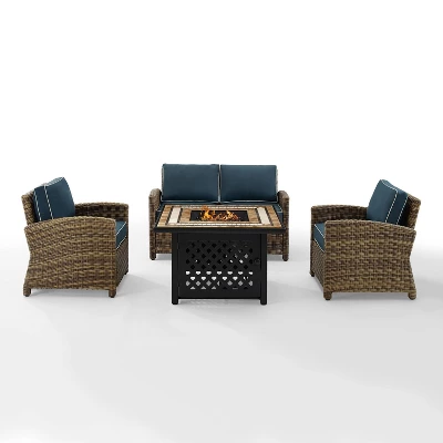 4pc Bradenton Outdoor Steel Fire Pit Set - Crosley - Image 10