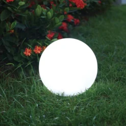 11.8" Full Moon Outdoor Table Lamp - White - Mooni - Allsop GLOW