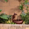 16" Iron Indoor/Outdoor Rustic Metal Toucan Water Fountain Yard Statue Brown - Alpine Corporation