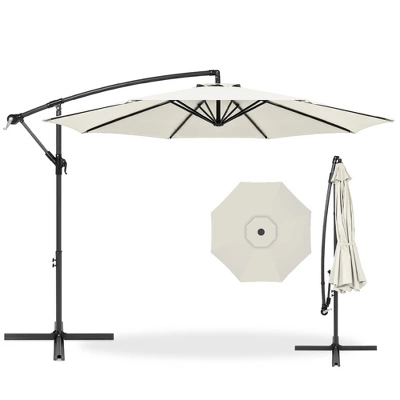 Best Choice Products 10ft Offset Hanging Outdoor Market Patio Umbrella W/ Easy Tilt Adjustment - Image 12
