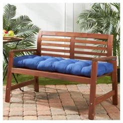 Solid Outdoor Bench Cushion - Marine - Kensington Garden
