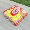 Rosie Brown Swirls Outdoor Floor Cushion - Deny Designs
