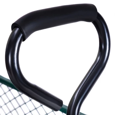 Costway Heavy Duty Lawn Garden Utility Cart Wagon Wheelbarrow Steel Trailer - Image 7