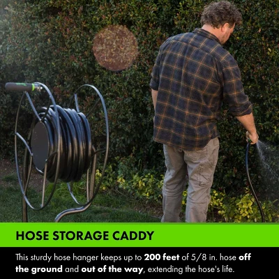 Yard Butler Free Standing Swivel Hose Reel - Water Hose Caddy For Yard Or Garden - Freestanding Metal Outdoor Water Pipe Stand - Image 2