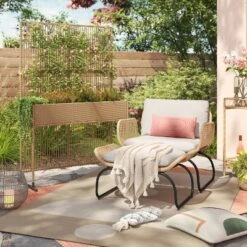 5' Plant Compatible Privacy Screen Divider - Brown - Thresholdâ„¢