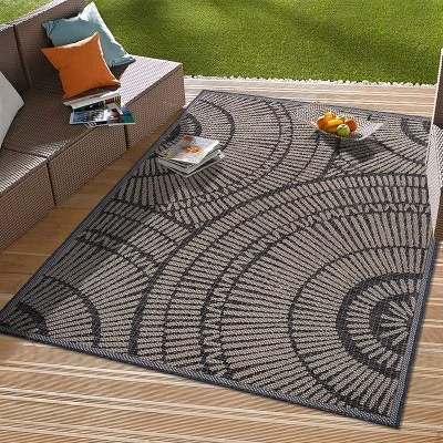 World Rug Gallery Abstract Indoor/Outdoor Area Rug - Image 7