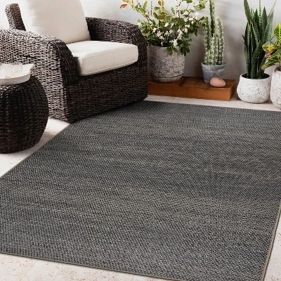 World Rug Gallery Contemporary Abstract Indoor/Outdoor Area Rug - Image 7