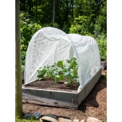 Gardener's Supply Company Adjustable Super Hoops Garden Plant Cover | Sturdy Powder Coated Metal Frame For Raised Bed Vegetable Planter Box Netting